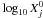 \hbox{$\log_{10}X_{j}^{0}$}