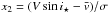 \hbox{$x_2=(V\sin i_\star-\vx)/\sigma$}