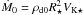 \hbox{$\dot{M}_0 = \rho_{\mathrm{d}0}R_\star^2V_{\mathrm{K}\star}$}