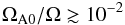 \begin{equation} \Omegaaz/\Omega \gtrsim 10^{-2} \label{eq:crit001} \end{equation}