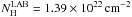 \hbox{$N_{\rm H}^{\rm LAB}=1.39\times 10^{22} \,\text{cm}^{-2}$}
