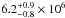 \hbox{$6.2^{+0.9}_{-0.8}\times 10^6$}