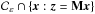 \hbox{$\mathcal{C}_{\veps} \cap \{\cmb: \obs = \mask \cmb\}$}