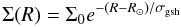 \begin{equation} \Sigma (R) = \Sigma_0 e^{-(R-R_{\sun})/\sigma_{\mathrm{gsh}}} \label{sigma_gsh} \end{equation}