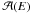\hbox{$\mathcal{A}(E)$}