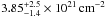 \hbox{$\rm 3.85^{+2.5}_{-1.4} \times 10^{21}\,cm^{-2}$}