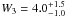 \hbox{$W_3=4.0_{-1.0}^{+1.5}$}