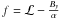 \hbox{$f=\mathcal{L}-\frac{B_y}{\alpha}$}
