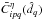 \hbox{$\bar{C}_{ipq}^\eta(\hat{d}_q)$}