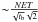 \hbox{${\sim} \frac{NET}{\sqrt{t_{\rm b}}\sqrt{2}}$}