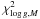 \hbox{$\chi^2_{\log g,M}$}