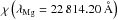 \hbox{$\chi\left(\lambda_{\rm Mg} = 22\,814.20~\AA\right)$}