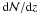 \hbox{${\rm d}{\cal N}/{\rm d}z$}