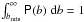 \hbox{$\int_{b_{\rm min}}^{\infty} \pb (b) \;\rmd b =1$}