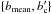 \hbox{$\{\bmean ,b'_{\rm c}\}$}