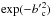 \hbox{$\exp (-{b'}_{\rm c}^2)$}