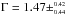 \hbox{$\Gamma =1.47\pm^{\scriptscriptstyle 0.42}_{\scriptscriptstyle 0.44}$}