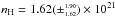 \hbox{$n_{\rm H}=1.62(\pm^{\scriptscriptstyle 1.90}_{\scriptscriptstyle 1.62})\times10^{21}$}
