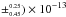\hbox{$\pm^{\scriptscriptstyle 0.25}_{\scriptscriptstyle 0.45}) \times 10^{-13}$}