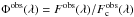 \hbox{$\Phi^{\rm obs}(\lambda)=F^{\rm obs}(\lambda)/F^{\rm obs}_{\rm c}(\lambda)$}