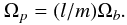 \begin{equation} \Omega_{p}=(l/m)\Omega_{b}. \end{equation}