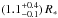 \hbox{$(1.1^{+0.4}_{-0.1})\,R_*$}