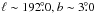 \hbox{$\ell \sim 192\fdg0, b \sim 3\fdg0$}