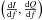 \hbox{$\left(\frac{{\rm d}I}{{\rm d}f}, \frac{{\rm d}Q}{{\rm d}f}\right)$}