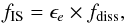 \begin{equation} \label{eqn_efficiency_is} f_{\rm IS}=\epsilon_e\times f_{\rm diss} , \end{equation}
