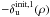 \hbox{$-\delta_{\rm u}^{\rm init,1}(\rho)$}