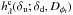 \hbox{$h_\lambda^{\rm c}(\delta_{\rm u}; \delta_{\rm d}, D_{\phi_{\rm r}})$}