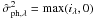 \hbox{$\hat{\sigma}_{\rm ph,\lambda}^2 = \max(i_\lambda, 0)$}