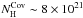 \hbox{$N_{\rm H}^{\rm Cov}\sim 8 \times 10^{21}$}