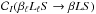 \hbox{$\mathcal{C}_I(\beta_{\ell} L_{\ell} S \rightarrow \beta L S)$}