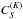 \hbox{$C_S^{(K)}$}