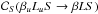 \hbox{$\mathcal{C}_S(\beta_u L_u S \rightarrow \beta L S)$}