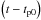 \hbox{$\left( t-t_{\rm p0}\right) $}