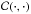 \hbox{${\cal C}(\cdot, \cdot)$}