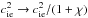 \hbox{$\csi^2 \to \csi^2/(1+\chi)$}