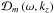 \hbox{$\mathcal{D}_m \left( \omega, k_z \right)$}