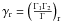 \hbox{$\gamma_{\rm r}=\left(\frac{\Gamma_1 \Gamma_2}{\Gamma}\right)_{\rm r}$}