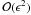 \hbox{${\cal O}(\epsilon^2)$}