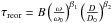 \hbox{$\tau_{\rm reor} = B \left({\omega\over\omega_0}\right)^{\beta_1} \left({D \over D_0}\right)^{\beta_2}$}