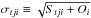 \hbox{$\sigma_{tji}\equiv\sqrt{S_{tji}+O_i}$}