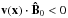 \hbox{$\vec{v}(\vec{x}) \cdot \vec{\hat{B}}_0 <0$}