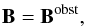 \begin{eqnarray} \vec{B}={\vec{B}^{\rm obst} }, \label{e_B_trafo} \end{eqnarray}