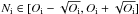 \hbox{$ N_{\rm i} \in [O_{\rm i} - \sqrt{O_{\rm i}}, O_{\rm i} + \sqrt{O_{\rm i}}]$}