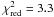 \hbox{$\chi^2_{\rm red}=3.3$}