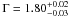 \hbox{$\Gamma=1.80^{+0.02}_{-0.03}$}