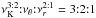 \hbox{$\nu_{\mathrm{K}}^{3{:}2}{:}\nu_{\theta}{:}\nu_{r}^{2{:}1} = 3{:}2{:}1$}
